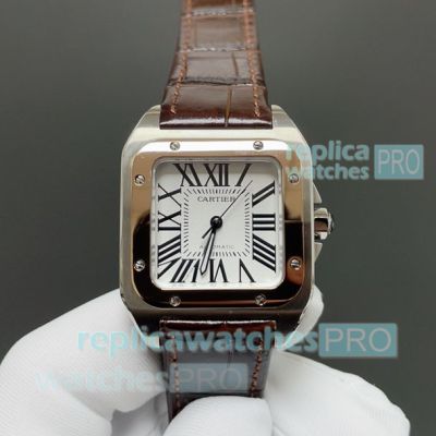 HY Factory Swiss Clone Cartier Santos 100th Anniversary Rose Gold Two-Tone Couple Watch 